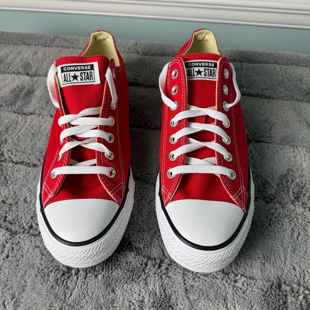 Converse Chuck Taylor All Star Ox Red Unisex Mens M 9.5 Womens W 11.5 NIB M9696 - Picture 2 of 8